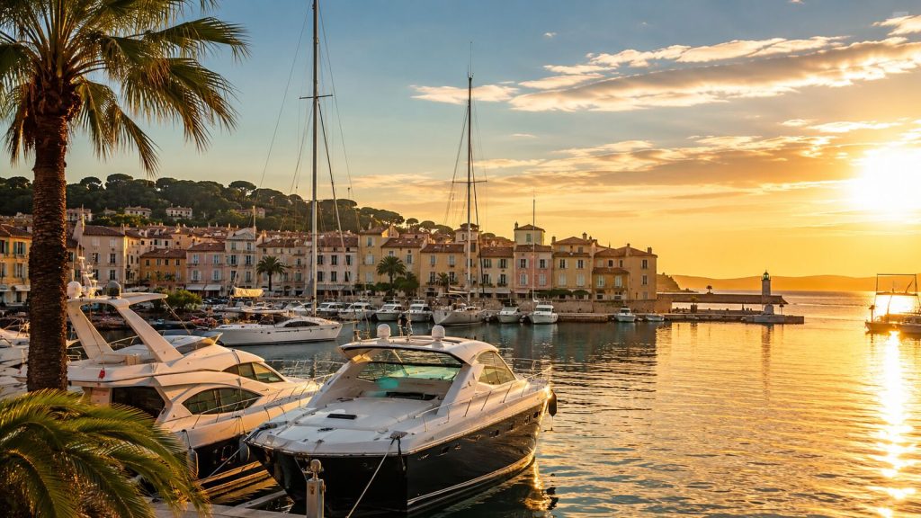 Port et village de Saint-Tropez, Var